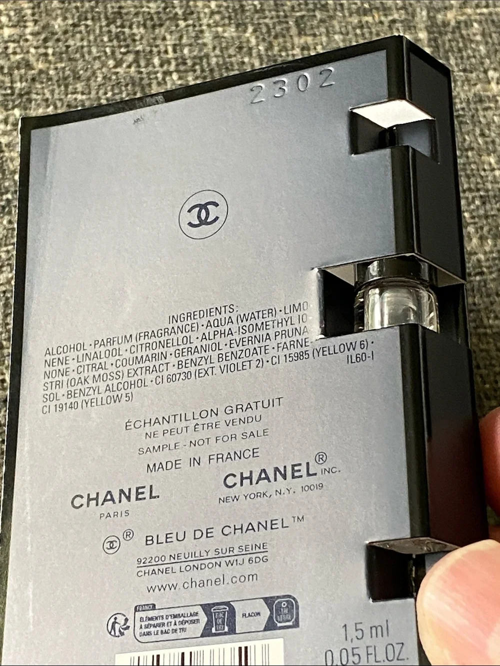 Chanel Bleu De Chanel EDP Sample